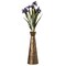 Brushed Paint Unique Straight Vase: Modern Metal Decorative Floor Vase - Flower Holder for Entryway, Living Room, or Dining Room - Perfect for Displaying Flowers or Plants - Stylish Home Décor Accent